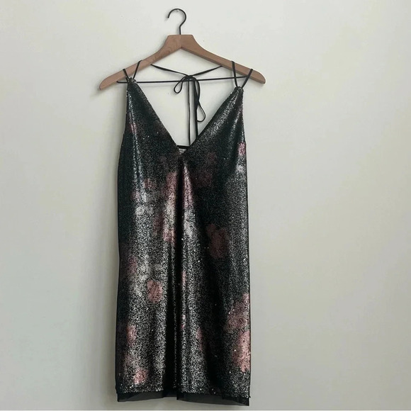 Free People Intimately Double Take Moody Floral Combo Dress Size XL New sequin - Picture 5 of 16